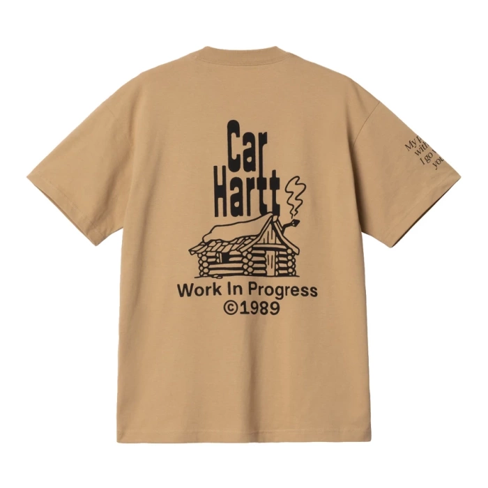 Carhartt WIP t-shirt Home dusty hamilton brown