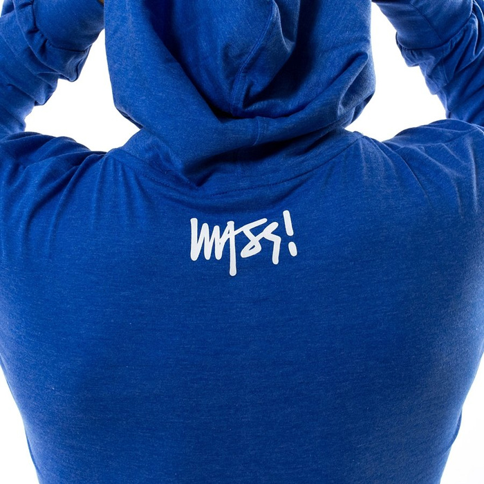 Koszulka męska Mass Denim longsleeve hoody Signature Anniversary heather blue