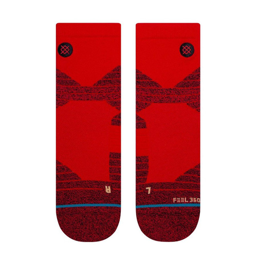 Stance socks Performance Basketball Hoops Icon QTR red