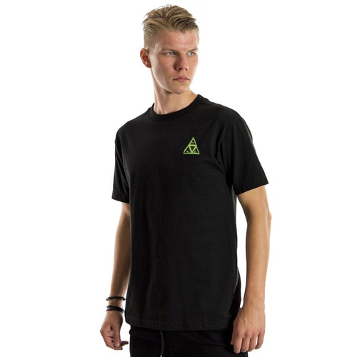 HUF t-shirt Green Buddy Triple Triangle black