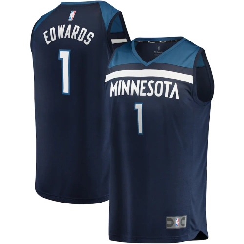 Fanatics Replica Jersey NBA Icon Edition Minnesota Timberwolves Anthony Edwards navy (Youth Collection)