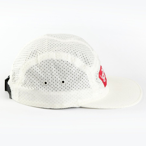 Supreme 5-panel Perforated Box Logo Camp Cap white