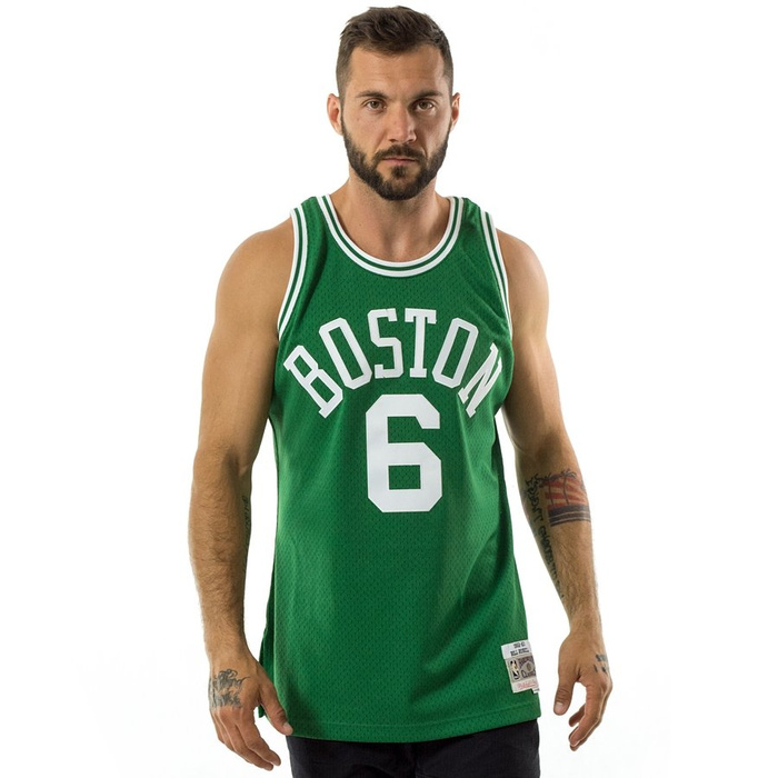 Mitchell and Ness swingman jersey Boston Celtics Bill Russel 1962-63 green