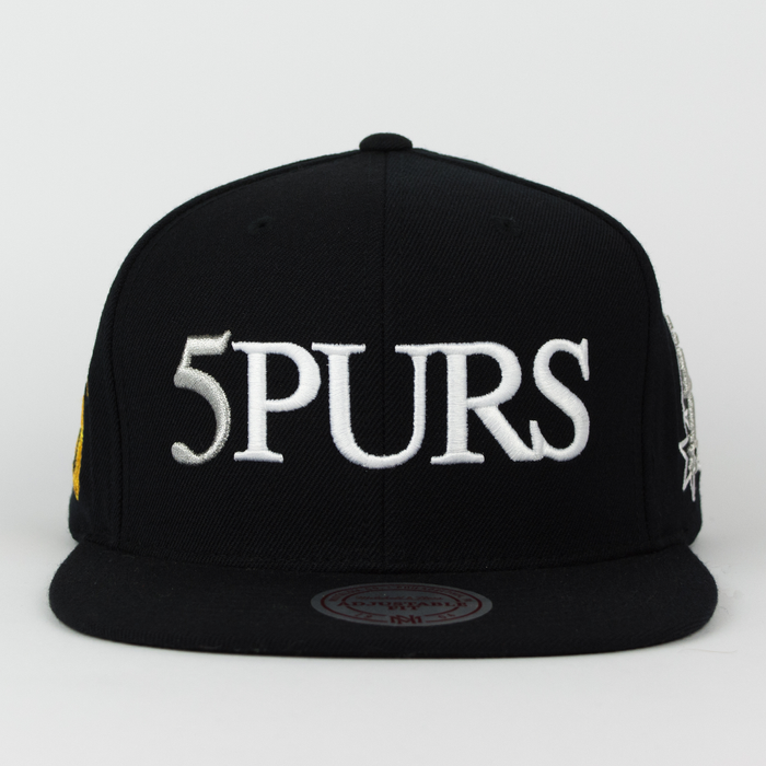 Mitchell and Ness snapback San Antonio Spurs Championship Pack NBA Finals 2005 black (VP16Z)