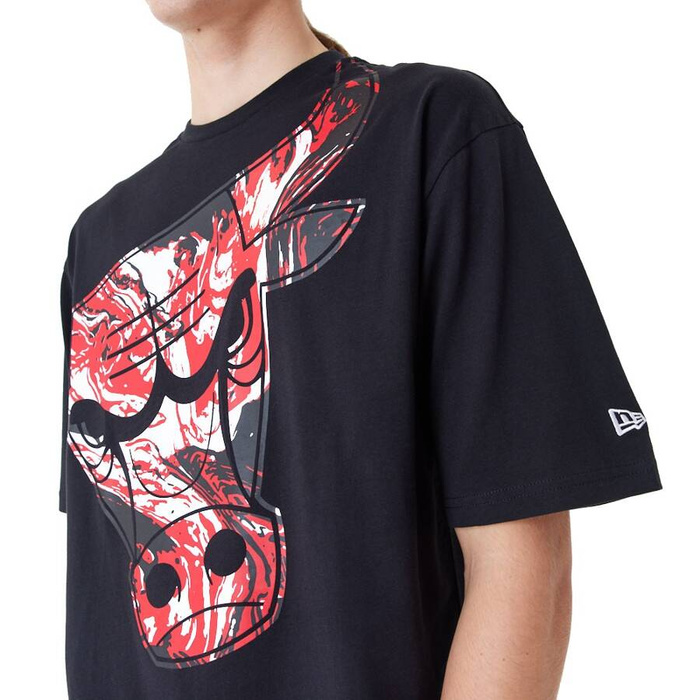 New Era t-shirt NBA All Over Print Infill Black Oversized T-Shirt black