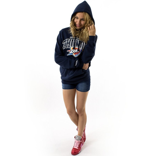 Bluza damska Mitchell and Ness hoody WMNS Team Arch Oklahoma City Thunder navy