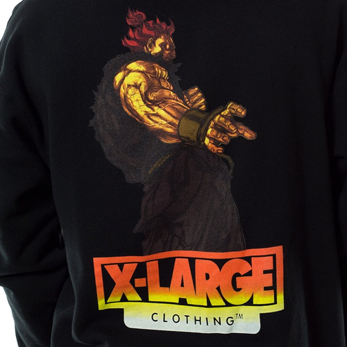 Bluza męska XLarge hoody Street Fighter Alpha Akuma black