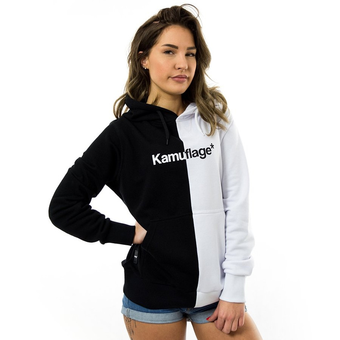 Bluza damska z kapturem Kamuflage* hoody Yin Yang black / white