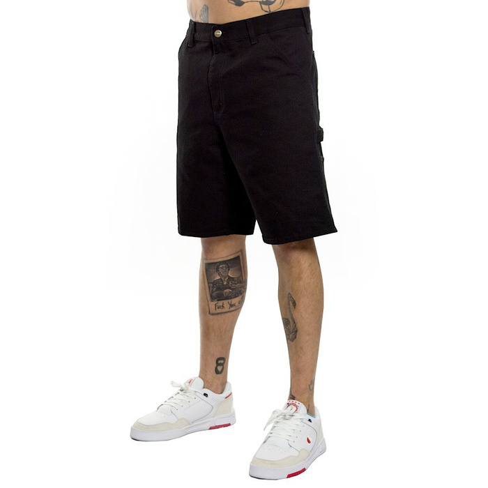 Krótkie spodnie Carhartt WIP Single Knee Short black rinsed