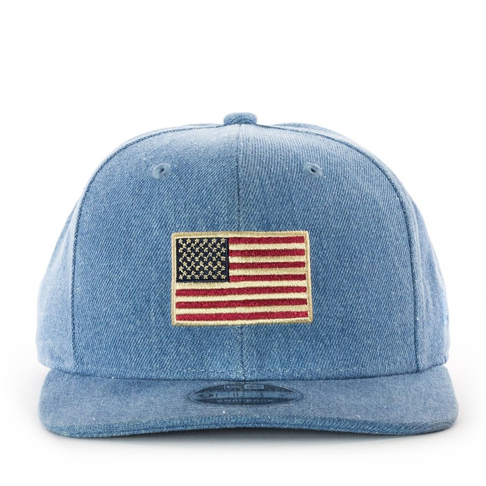 Czapka z daszkiem New Era snapback Flag light blue denim