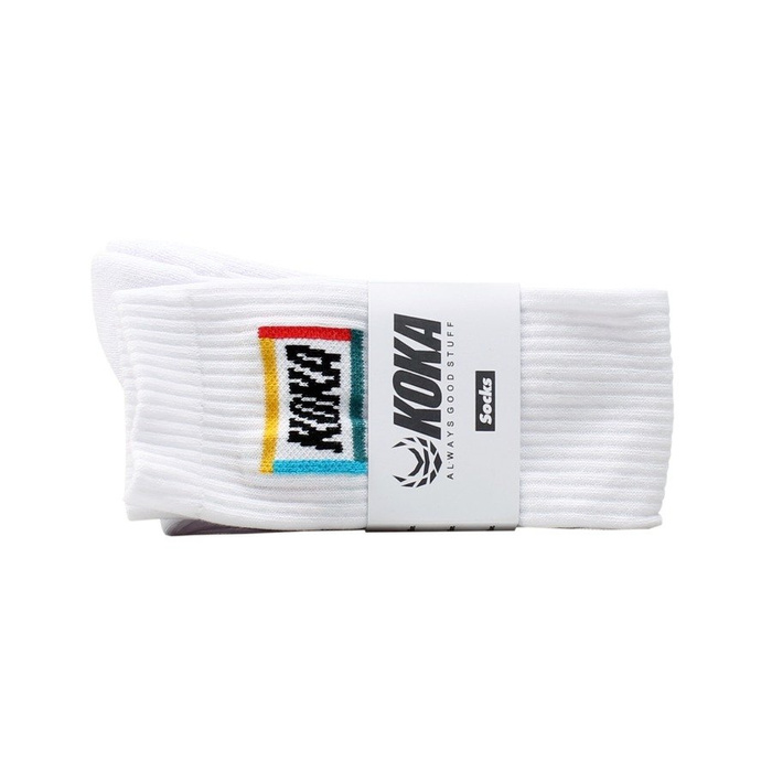 Podkolanówki Koka Broadway Girls High Socks white
