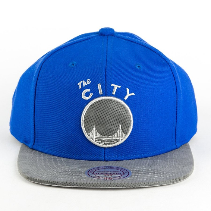 Czapka Mitchell and Ness snapback Reflective Camo Golden State Warriors royal / grey