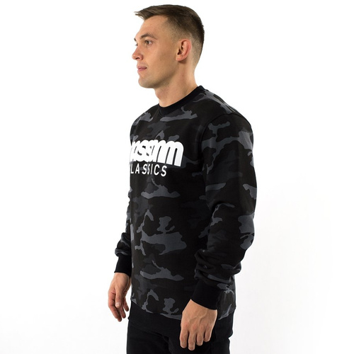 Bluza męska Mass Denim crewneck Classics black camo