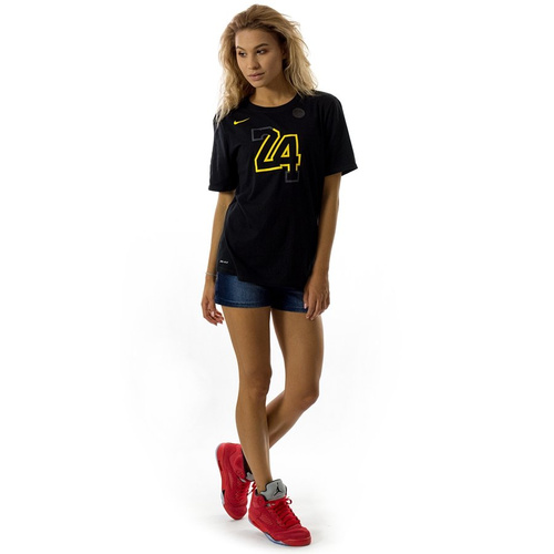 Nike t-shirt WMNS City Edition ES Los Angeles Lakers Kobe Bryant #24 black (2EZ2B7NAAE-LAL)