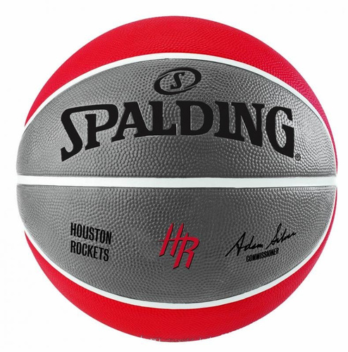 Piłka do koszykówki Spalding Team Houston Rockets size. 7 silver / red
