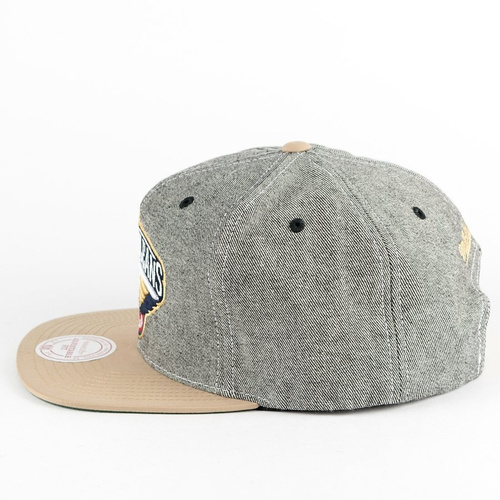 Czapka Mitchell and Ness snapback Denim Khaki New Orleans Pelicans denim