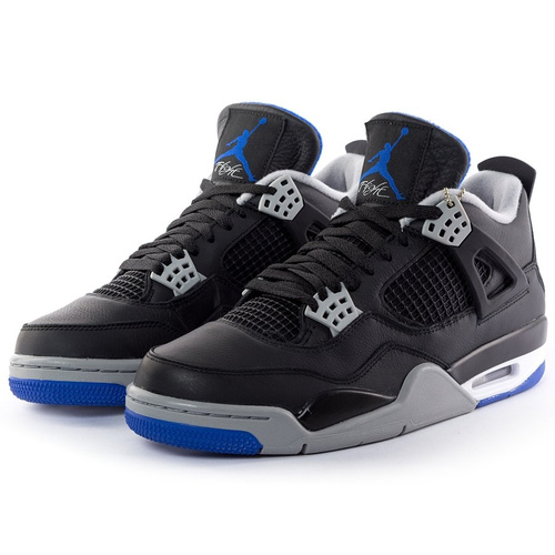 Jordan 4 Retro Motorsport Away black / game royal - matte silver (308497-006) TM