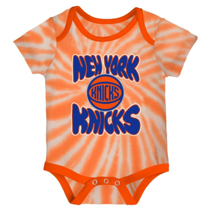 NBA Licensed kids body New York Knicks Monterey Tie Dye orange / white (2pack)