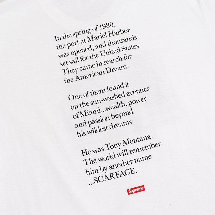 Koszulka męska Supreme t-shirt Scarface Friend Tee white