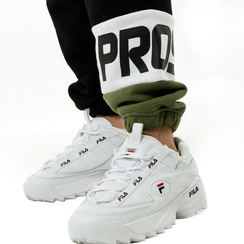 Spodnie dresowe męskie Prosto Klasyk sweatpants Oneleg black