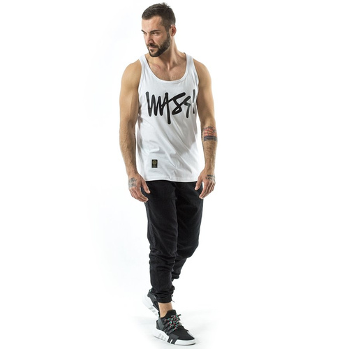 Mass Denim tank top Signature white
