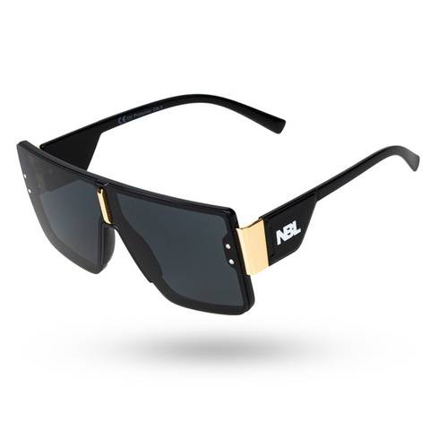 NewBadLine Okulary przeciwsłoneczne sunglasses Kox 00-423 black / gold / flash-black