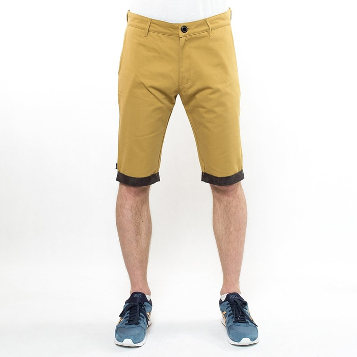Szorty Polski Wąs chino shorts PW Pattern honey