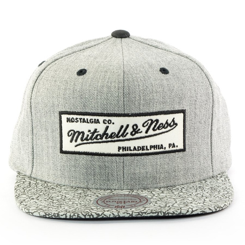 Mitchell and Ness snapback Elephant Crack Logo grey