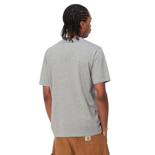 Carhartt WIP koszulka męska Script grey heather - chervil