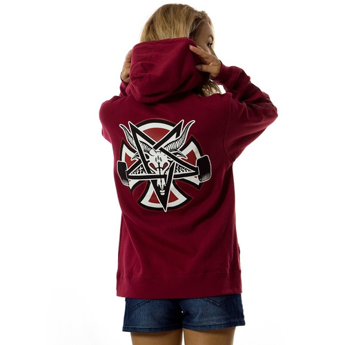Bluza damska Thrasher X Independent hoody Pentagram Cross red N