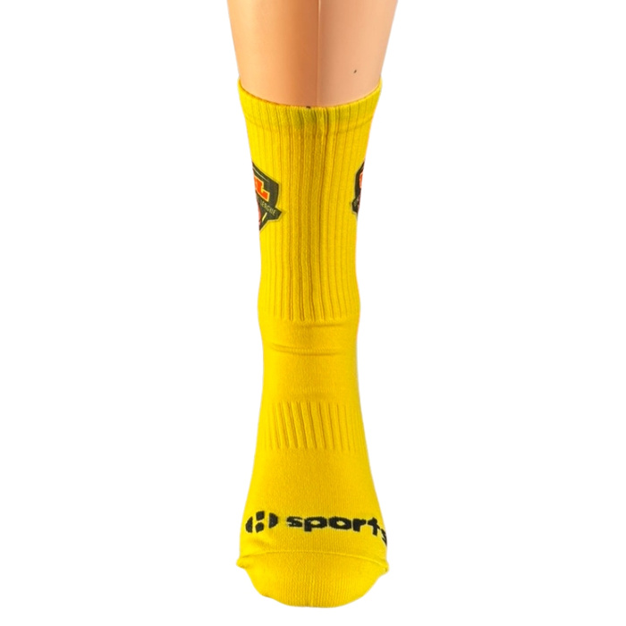 hSports x MAT Wear skarpety koszykarskie UBL Classic Logo yellow