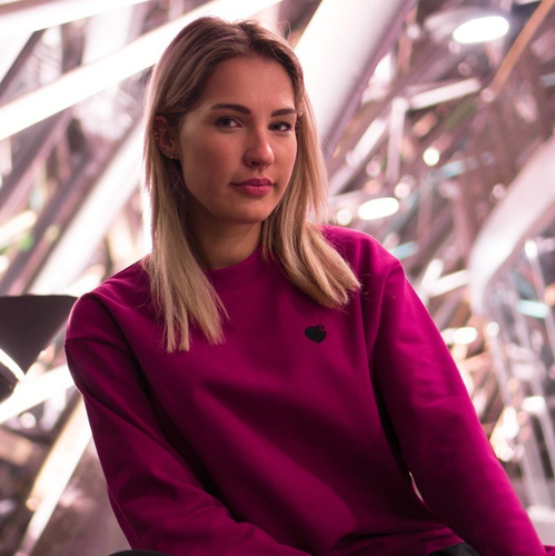 Bluza damska Carhartt WIP crewneck W' Hartt Sweat tango / black 