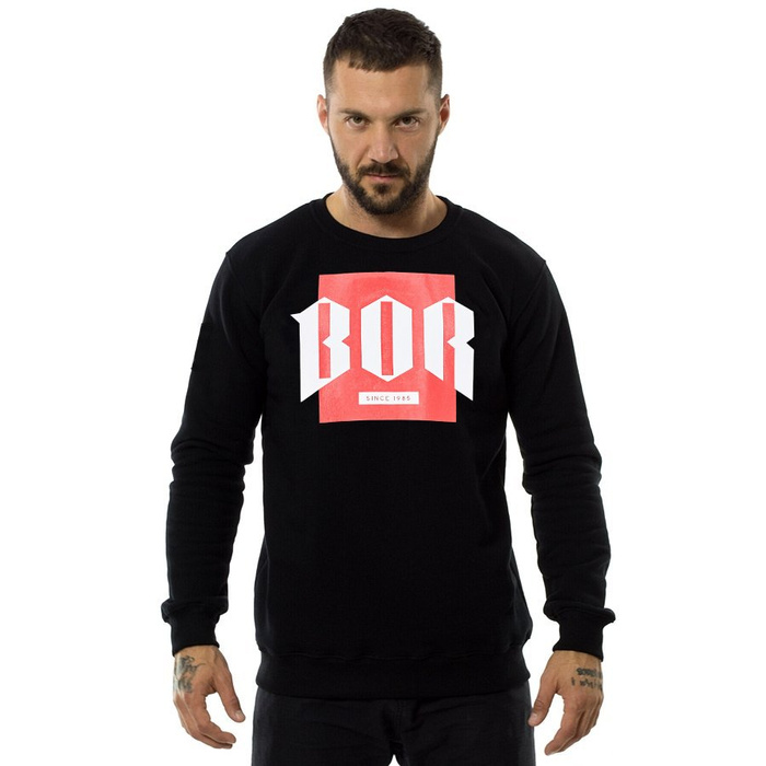 Bluza męska BOR crewneck Colorbox black