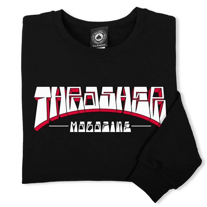Thrasher Magazine sweatshirt crewneck Firme black