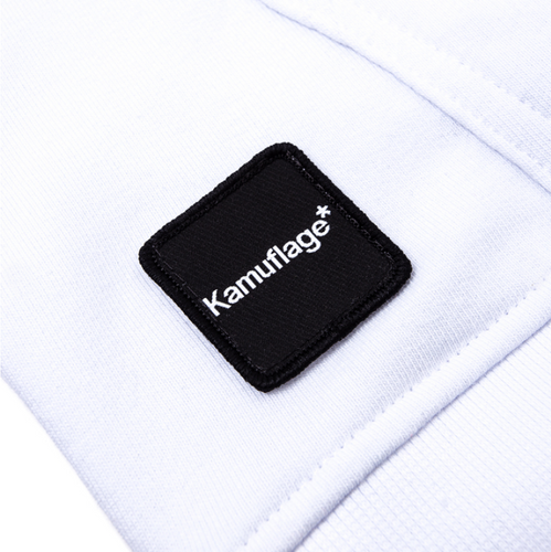 Kamuflage* bluza męska z kapturem Hoodie Papuga white