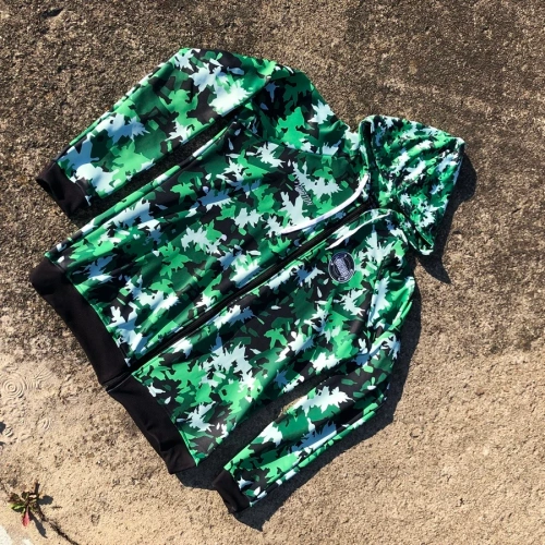  Proton x Melanżowe Akcesoria Tekstylne x MAT Wear bluza męska z kapturem Tech Zip Hoody Bottle Camo 