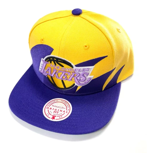 Mitchell and Ness Czapka z daszkiem Sharktooth HWC snapback NBA Los Angeles Lakers yellow/purple
