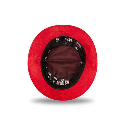 New Era kapelusz Bucket Hat NBA Washed Pack Chicago Bulls red / black
