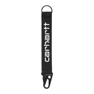 Carhartt WIP smycz z karabińczykiem Jaden Keyholder black / white