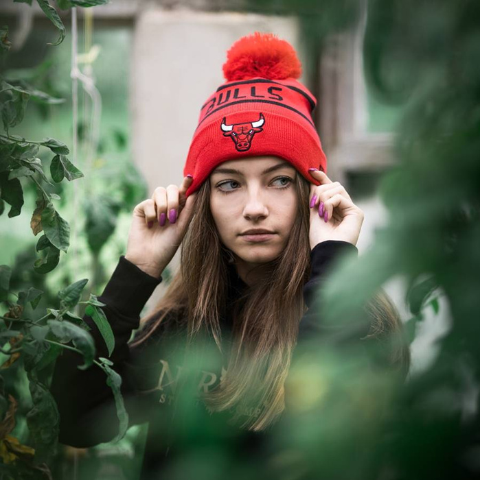 New Era beanie Jake Cuff Knit NBA Chicago Bulls red