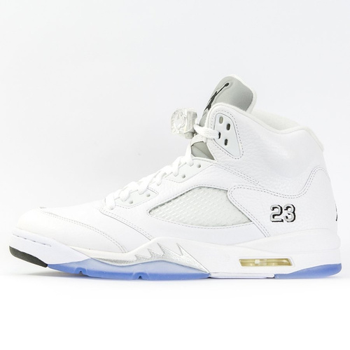 Buty męskie Jordan V Retro Metallic Silver - blanc / argent metallic / noir (136027-130) TM