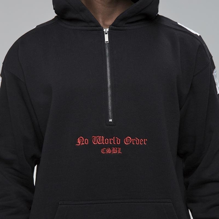 Bluza męska Cayler and Sons CSBL Order Half Zip Hoody black / red