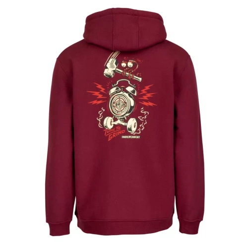 Independent Trucks bluza męska z kapturem TTG Smash Hood burgundy