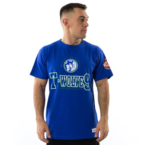 Koszulka męska Mitchell and Ness t-shirt Technical Foul Traditional Tee Minnesota Timberwolves royal