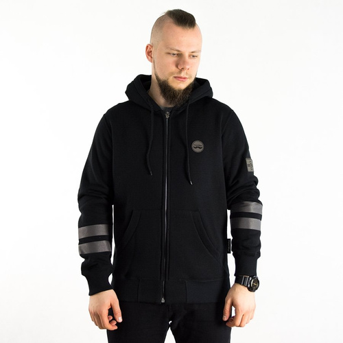 Bluza Polski Wąs hoodie Zip Logo black
