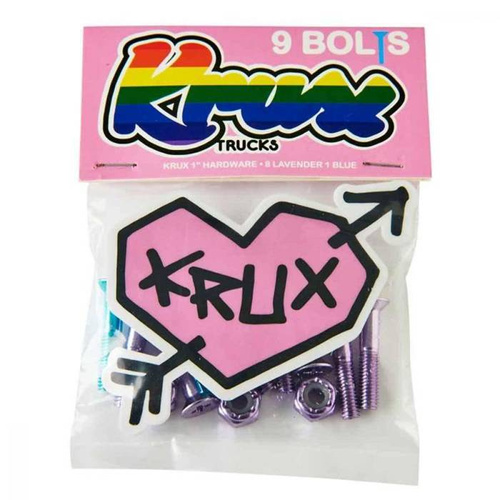 Krux Trucks nuts & bolts Cross 1" lavender / blue