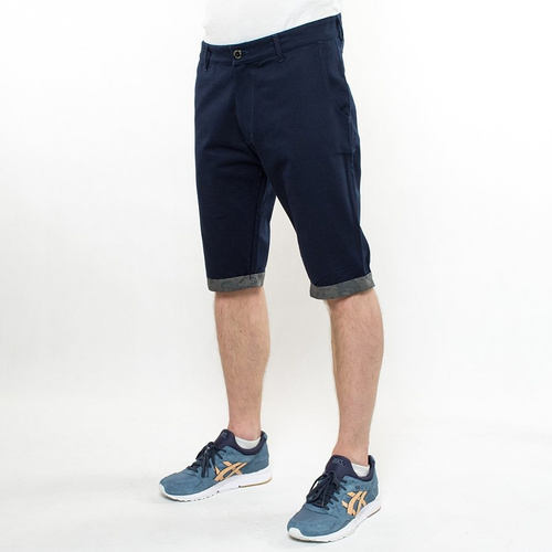 Szorty Polski Wąs chino shorts PW Pattern navy