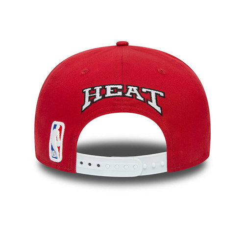 New Era czapka z daszkiem 9FIFTY Snapback NBA Rear Logo Miami Heart dark red