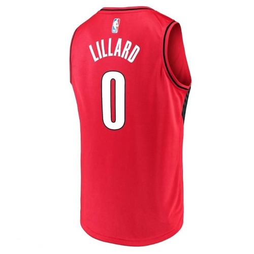 Fanatics Replica Jersey NBA Statement Edition Portland Trail Blazers Damian Lillard red  (Youth Collection)