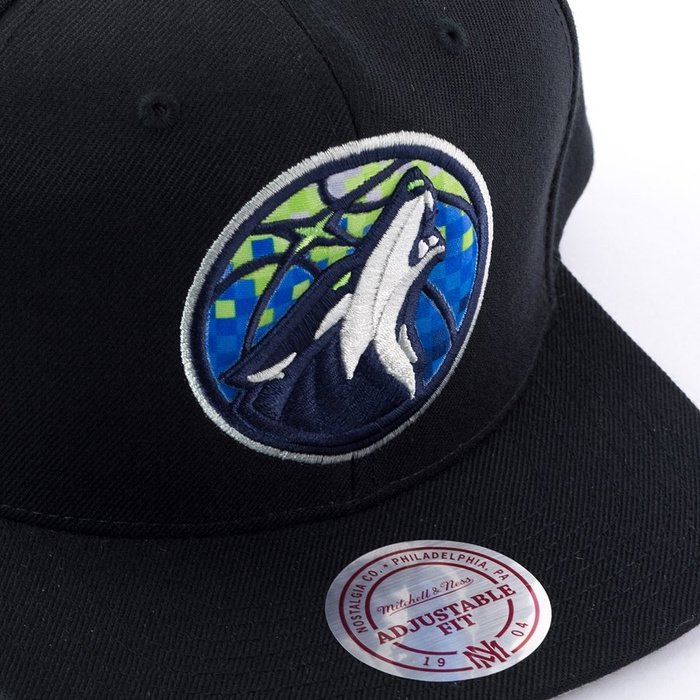 Mitchell and Ness snapback Easy Three Digital XL Minnesota Timberwolves black
